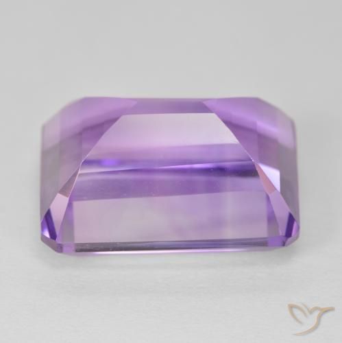 Ametista Violeta médio Natural 19.87ct, Corte Octógono / Esmeralda, VVS