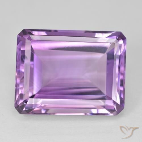 19.72ct Natural Violeta rosa médio Ametista, Corte Esmeralda, VVS