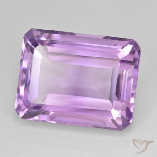 Ametista Violeta médio Natural 18.77ct, Corte Octógono / Esmeralda, VVS