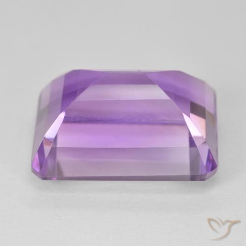 Ametista Violeta médio Natural 18.77ct, Corte Octógono / Esmeralda, VVS