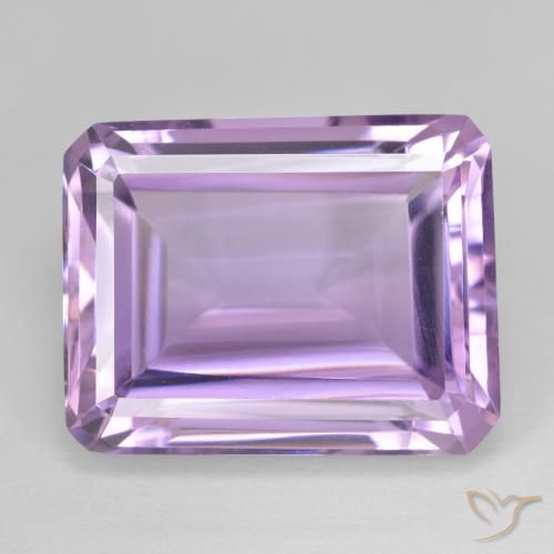20.29ct Natural Violeta rosa médio Ametista, Corte Esmeralda, VVS