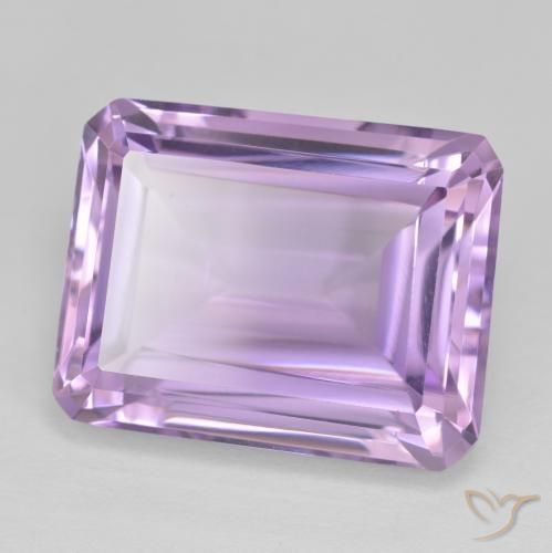 Ametista Violeta rosa médio Natural 20.29ct, Corte Octógono / Esmeralda, VVS