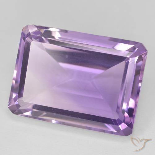 Ametista Violeta médio Natural 20.96ct, Corte Octógono / Esmeralda, VVS