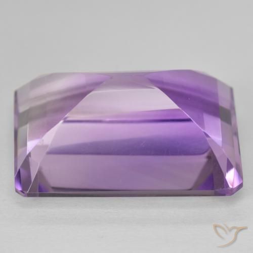 Ametista Violeta médio Natural 20.96ct, Corte Octógono / Esmeralda, VVS