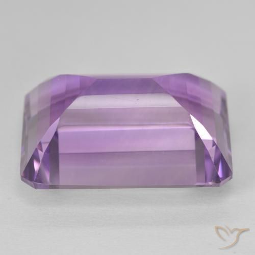 Ametista Medium Light Purplish-Violet Natural 22.46ct, Corte Octógono / Esmeralda, VVS