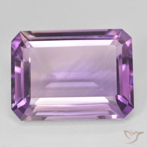 20.24ct Natural Medium Light Purplish-Violet Ametista, Corte Esmeralda, VVS