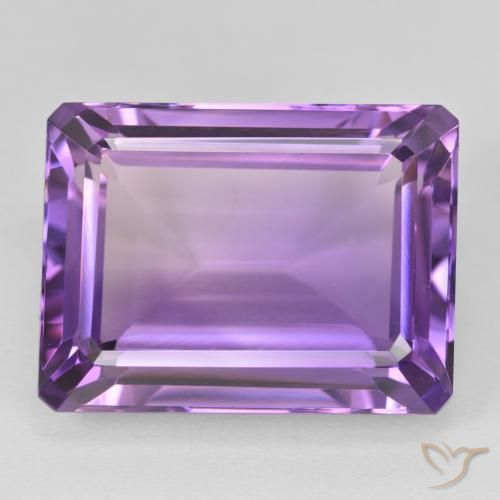 24.25ct Natural Violeta Profundo Ametista, Corte Esmeralda, VVS