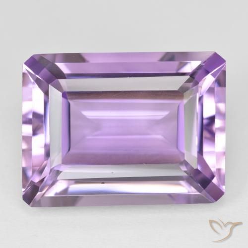 21.50ct Natural Violeta rosado Ametista, Corte Esmeralda, VVS