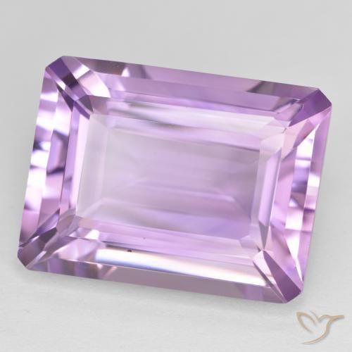 Ametista Violeta rosado Natural 21.50ct, Corte Octógono / Esmeralda, VVS