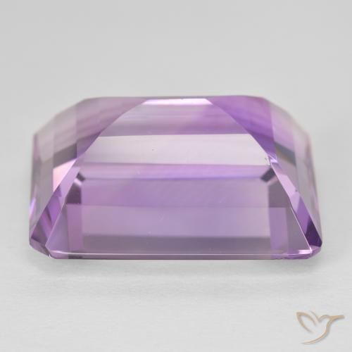 Ametista Medium Light Purplish-Violet Natural 22.05ct, Corte Octógono / Esmeralda, VVS