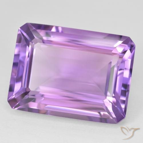 Ametista Violeta Profundo Natural 21.82ct, Corte Octógono / Esmeralda, VVS