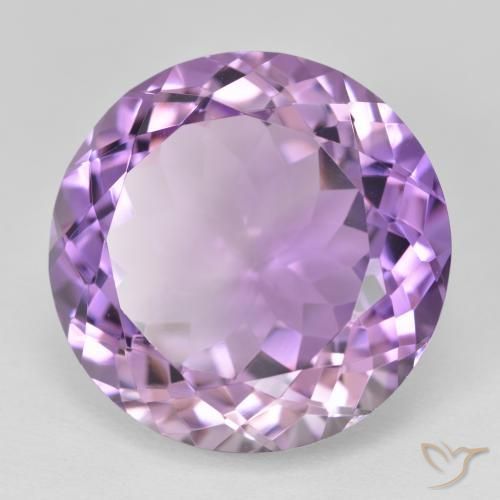 Ametista Violeta rosa médio Natural 26.80ct, Redondo, VVS