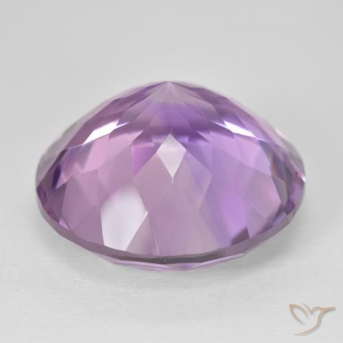 Ametista Violeta rosa médio Natural 26.80ct, Redondo, VVS