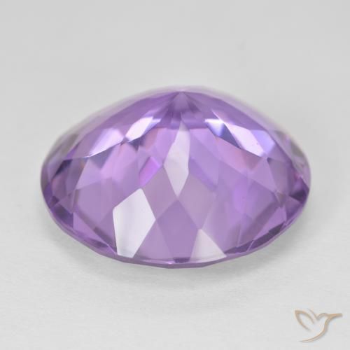 Ametista Violeta médio Natural 22.21ct, Redondo, VVS-VS