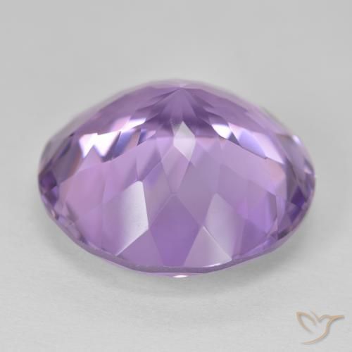 Ametista Violeta rosado Natural 25.64ct, Redondo, VVS-VS