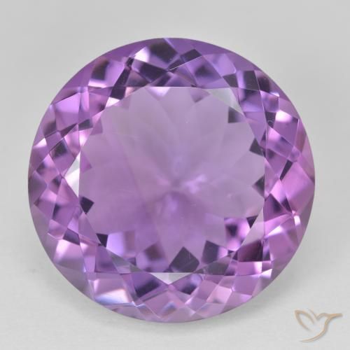 23.92ct Natural Violeta rosado Ametista, Redondo, VVS-VS