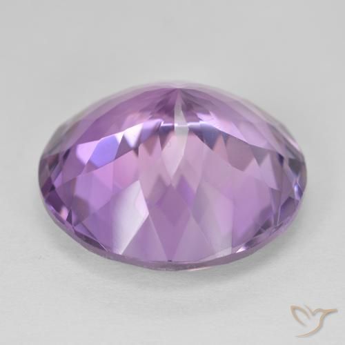 Ametista Violeta rosado Natural 23.92ct, Redondo, VVS-VS