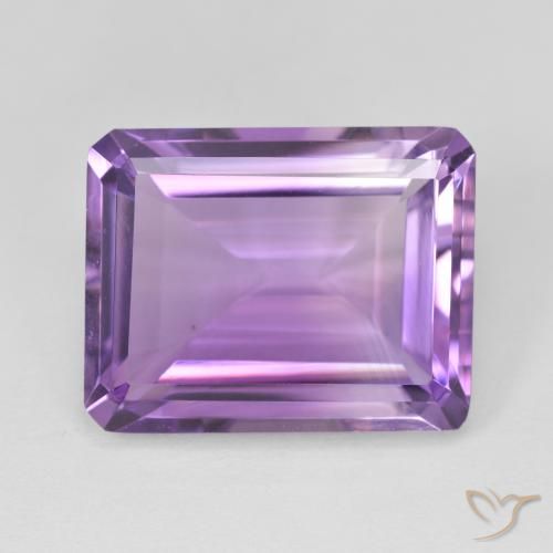 16.17ct Natural Violeta rosado Ametista, Corte Esmeralda, VVS-VS