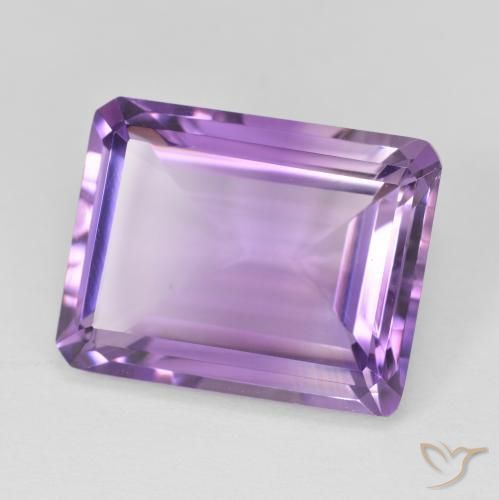 Ametista Violeta rosado Natural 16.17ct, Corte Octógono / Esmeralda, VVS-VS