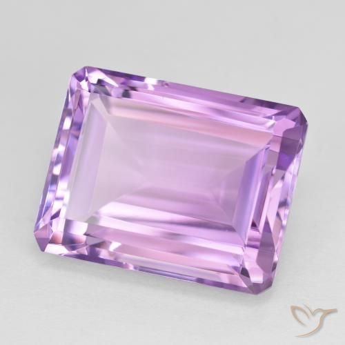 Ametista Violeta rosado Natural 19.79ct, Corte Octógono / Esmeralda, VVS-VS