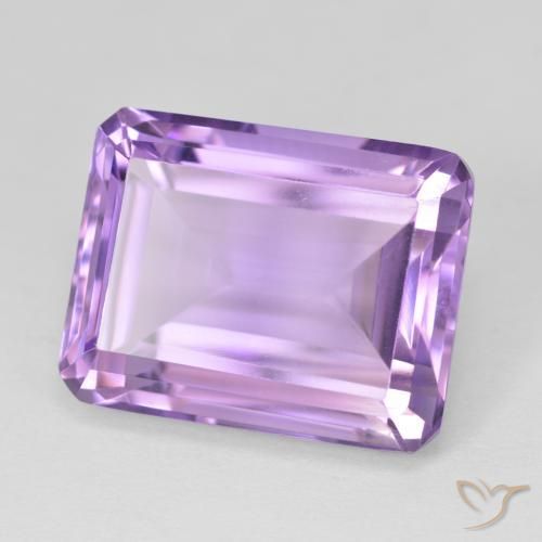 Ametista Violeta médio Natural 19.93ct, Corte Octógono / Esmeralda, VVS-VS