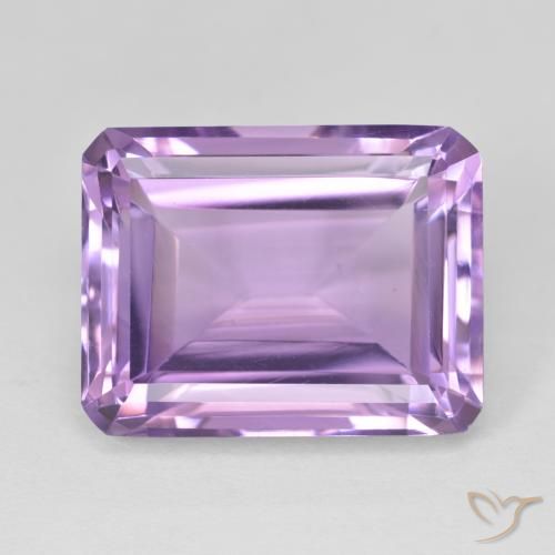 19.13ct Natural Violeta rosado Ametista, Corte Esmeralda, VS