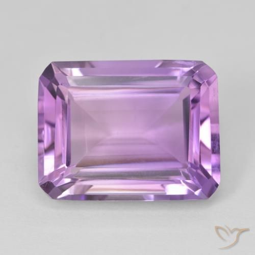 16.33ct Natural Violeta rosado Ametista, Corte Esmeralda, VS