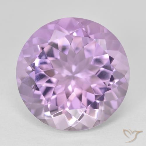 12.84ct Natural Violeta rosado Ametista, Redondo, VVS