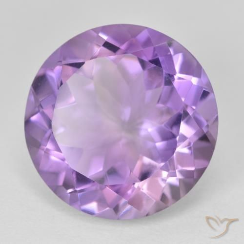 Ametista íris violeta Natural 13.06ct, Redondo, VVS