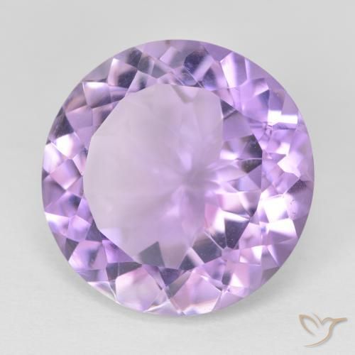 Ametista Violeta médio Natural 11.38ct, Redondo, VVS-VS