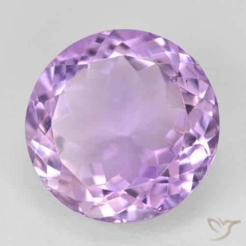 Ametista Violeta rosa médio Natural 14.47ct, Redondo, VVS-VS