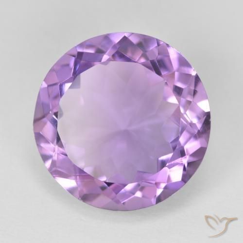 Ametista Violeta Intenso Natural 10.49ct, Redondo, VVS-VS