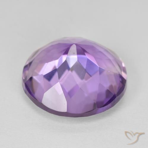 Ametista Violeta Intenso Natural 10.49ct, Redondo, VVS-VS