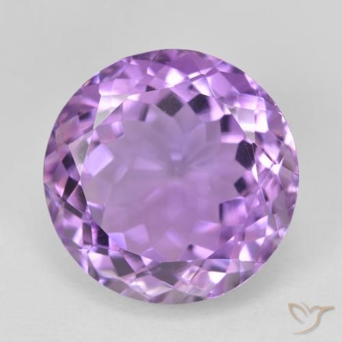 12.59ct Natural Violeta Púrpura Profundo Ametista, Redondo, VVS