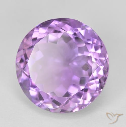 Ametista Violeta Púrpura Profundo Natural 12.59ct, Redondo, VVS