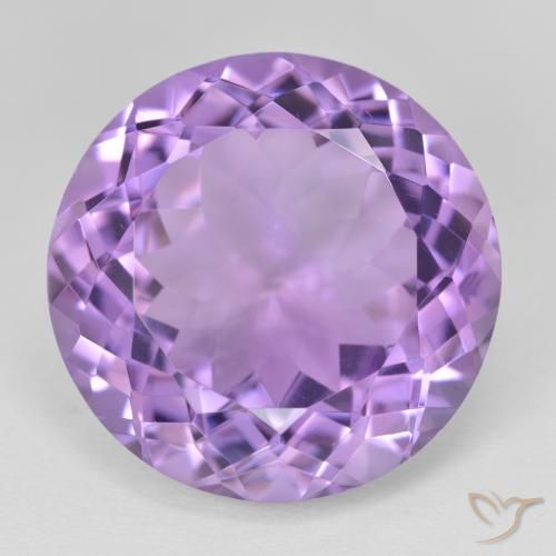 25.83ct Natural Violeta médio Ametista, Redondo, VVS