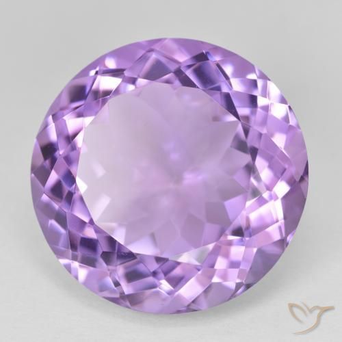 Ametista Violeta médio Natural 25.83ct, Redondo, VVS