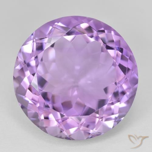 25.66ct Natural Violeta médio Ametista, Redondo, VVS