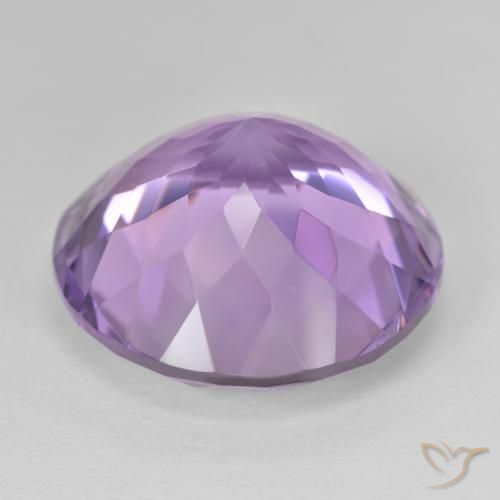 Ametista Violeta médio Natural 25.66ct, Redondo, VVS