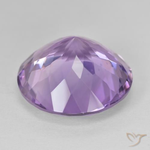 Ametista Violeta Púrpura Natural 24.28ct, Redondo, VVS