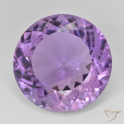 22.99ct Natural Violeta médio Ametista, Redondo, VVS