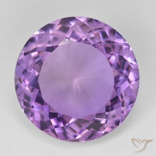 24.81ct Natural Violeta Profundo Ametista, Redondo, VVS