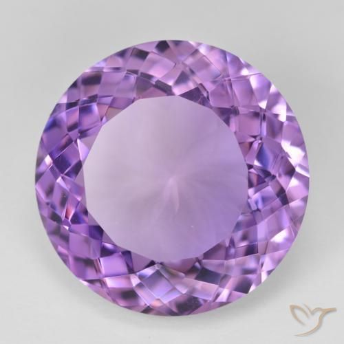 Ametista Violeta Profundo Natural 24.81ct, Redondo, VVS