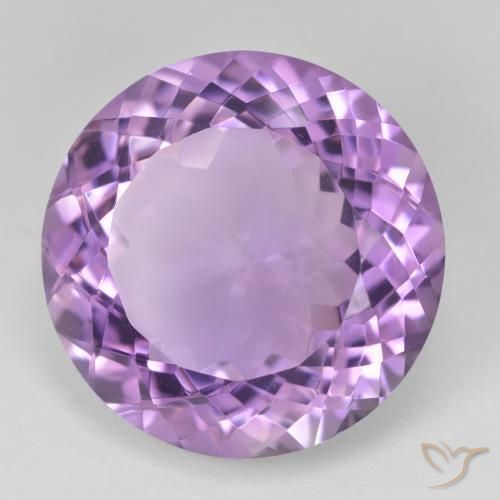 Ametista Medium Light Purplish-Violet Natural 25.45ct, Redondo, VVS