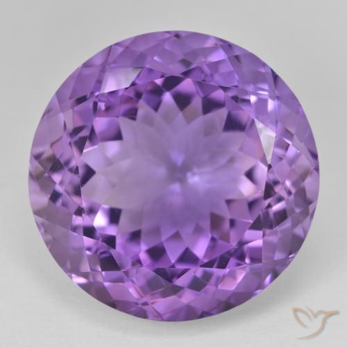 Ametista lapidação redonda 29,03 ct, 20,2 mm do Brasil, Photo A