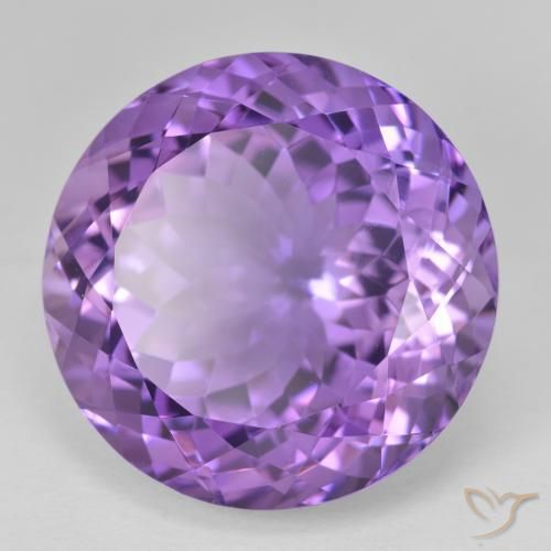 Ametista Violeta Profundo Natural 29.03ct, Redondo, VVS