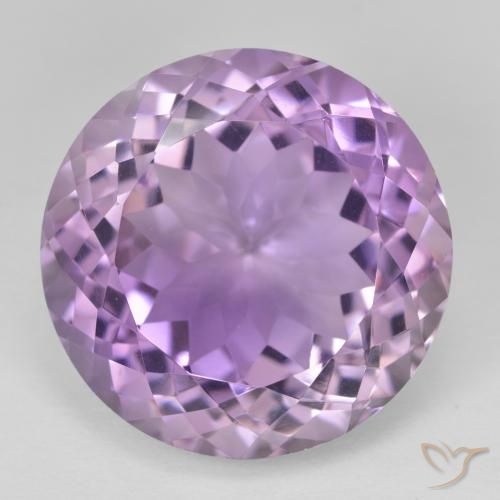26.75ct Natural Violeta rosa médio Ametista, Redondo, VVS, Photo A
