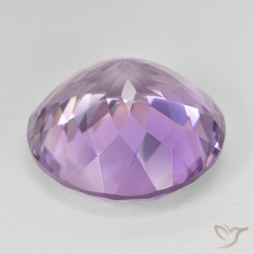 Ametista Violeta rosa médio Natural 26.75ct, Redondo, VVS