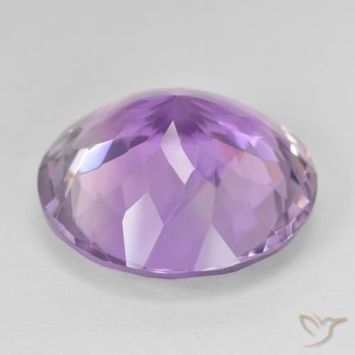 Ametista Medium Light Purplish-Violet Natural 23.46ct, Redondo, VVS