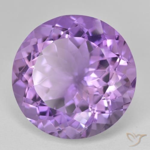 Ametista Violeta rosado Natural 25.91ct, Redondo, VVS